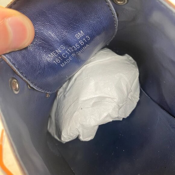 Cole Haan Great Jones Brown Orange Wingtip Oxford Shoes Men Size 9 M - Picture 14 of 15